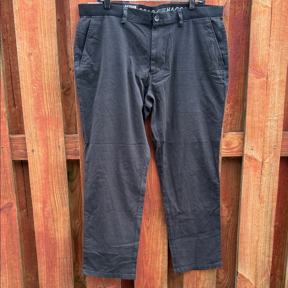 Haggar Men's Dark Gray Chinos Size 38X29